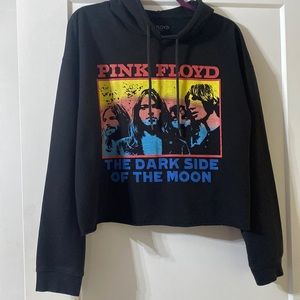 Pink Floyd - Dark Side of The Moon - cropped hoodie- XXL
